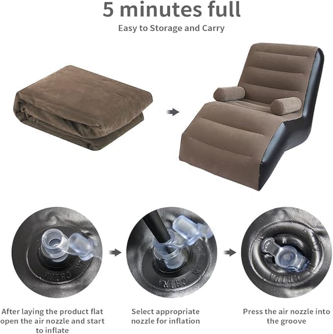 Inflatable Air Sofa “Comes with a Warranty”