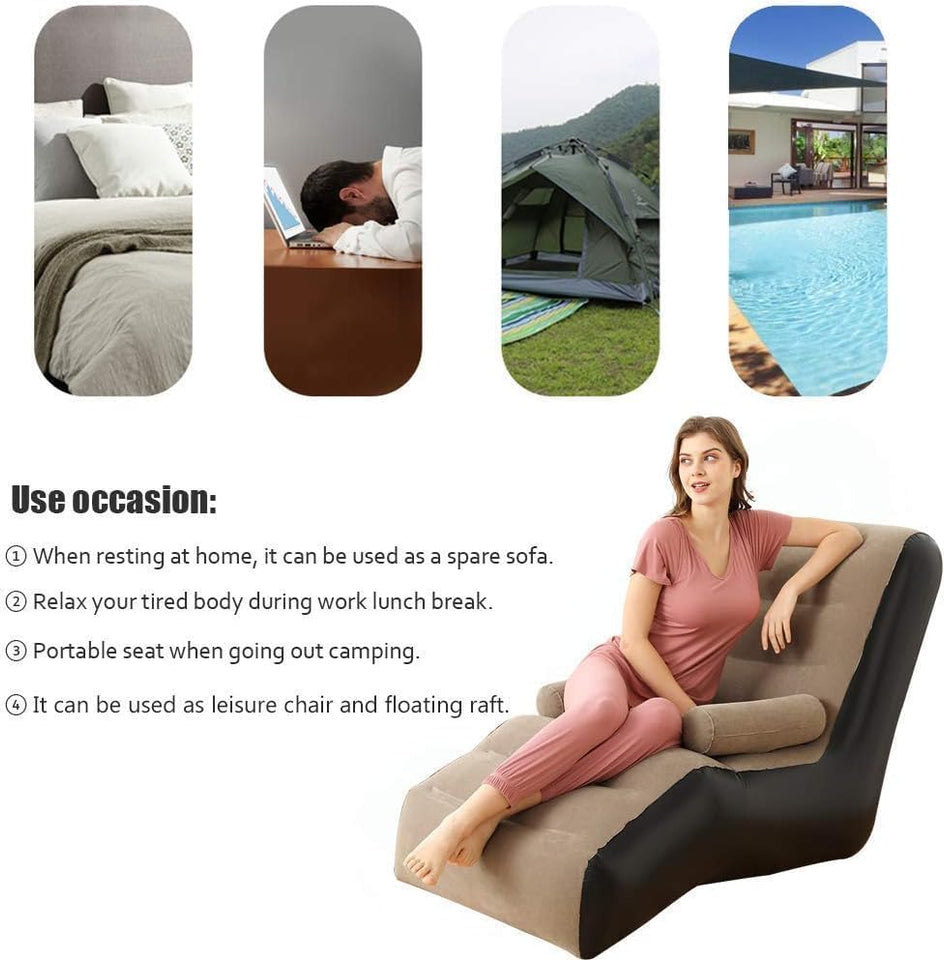 Inflatable Air Sofa “Comes with a Warranty”